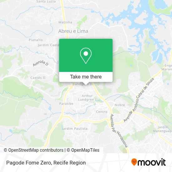 Pagode Fome Zero map