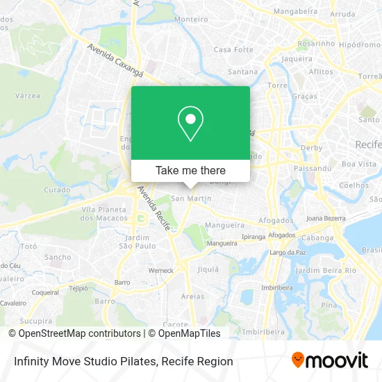 Infinity Move Studio Pilates map