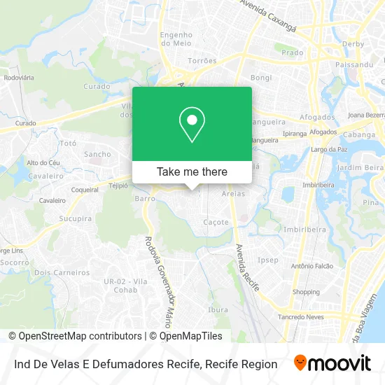 Ind De Velas E Defumadores Recife map