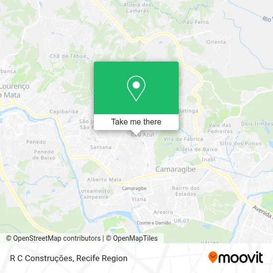 R C Construções map