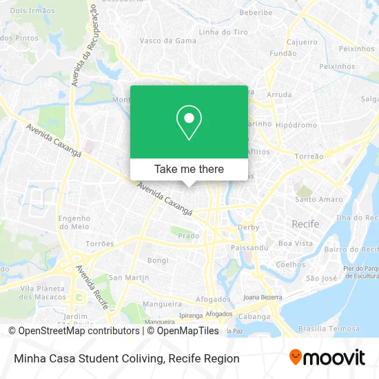 Minha Casa Student Coliving map