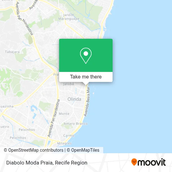 Diabolo Moda Praia map