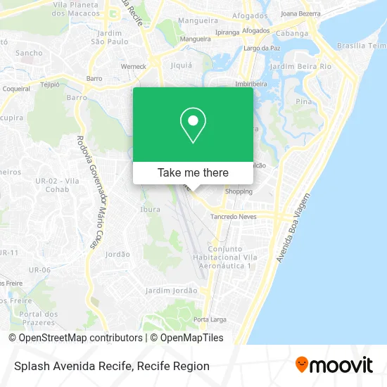 Splash Avenida Recife map