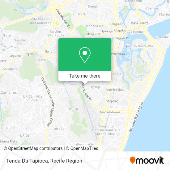 Tenda Da Tapioca map
