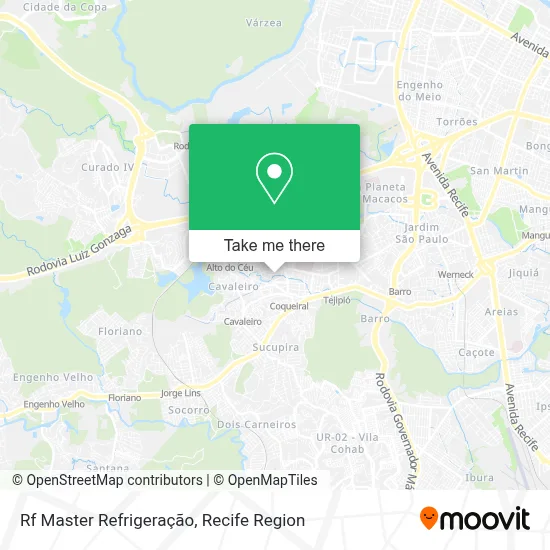 Rf Master Refrigeração map