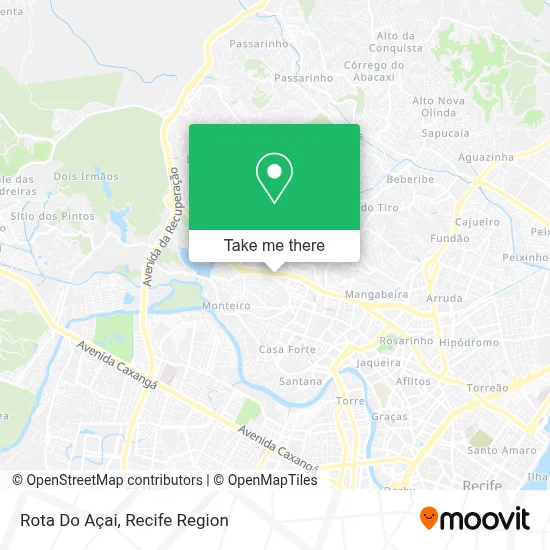 Rota Do Açai map
