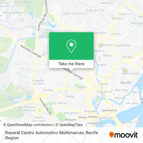 Reparal Centro Automotivo Multimarcas map