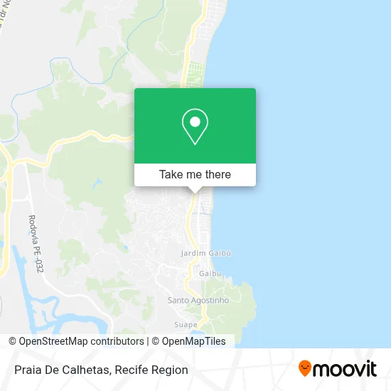 Praia De Calhetas map