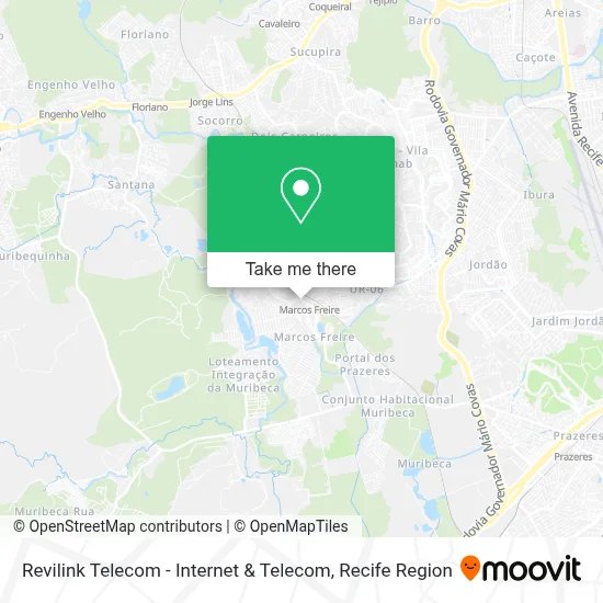 Revilink Telecom - Internet & Telecom map
