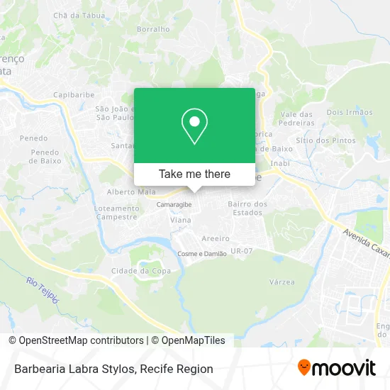 Barbearia Labra Stylos map