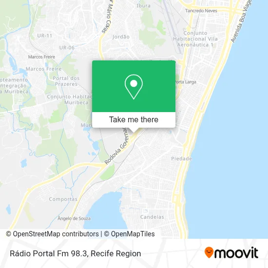 Rádio Portal Fm 98.3 map
