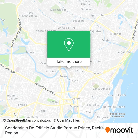 Condominio Do Edificio Studio Parque Prince map