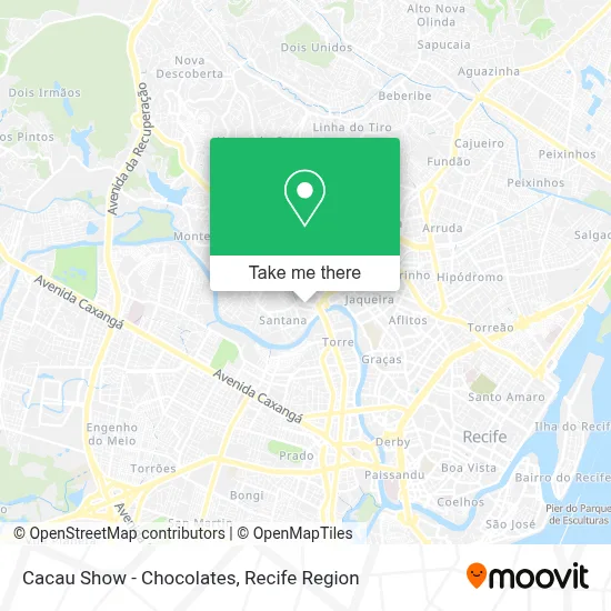 Cacau Show - Chocolates map