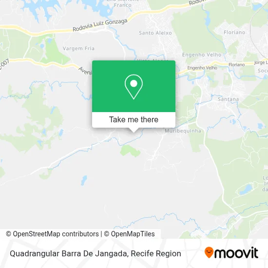 Quadrangular Barra De Jangada map