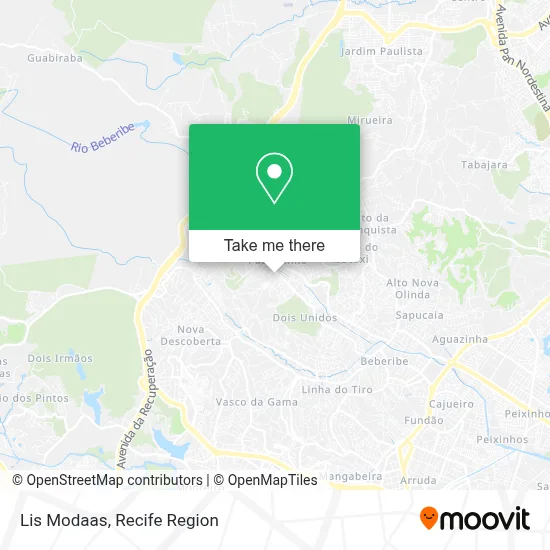 Lis Modaas map