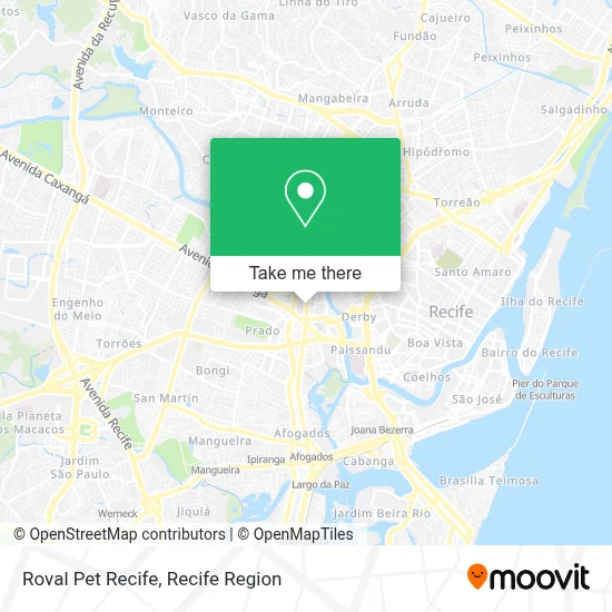 Roval Pet Recife map