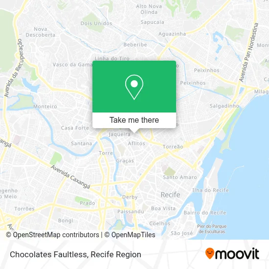 Chocolates Faultless map