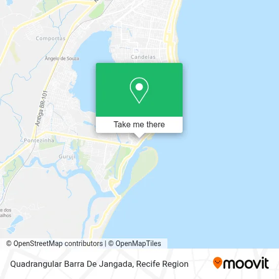Quadrangular Barra De Jangada map