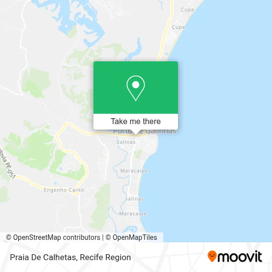 Praia De Calhetas map
