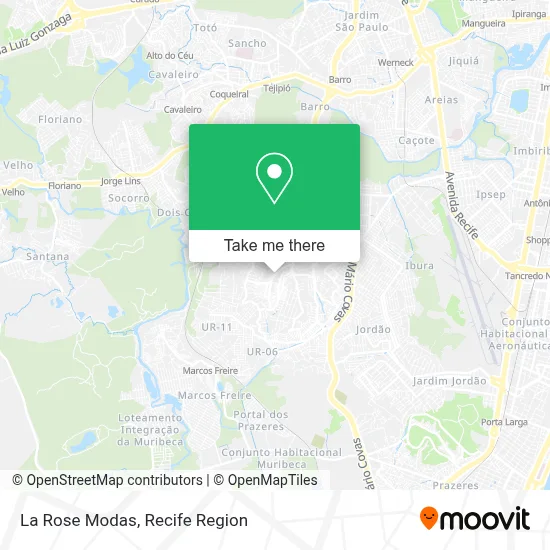 La Rose Modas map