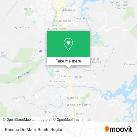 Rancho Do Maia map