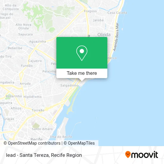 Iead - Santa Tereza map