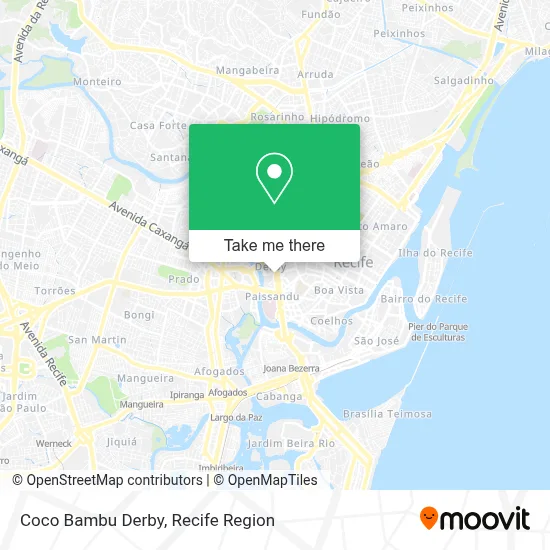 Coco Bambu Derby map