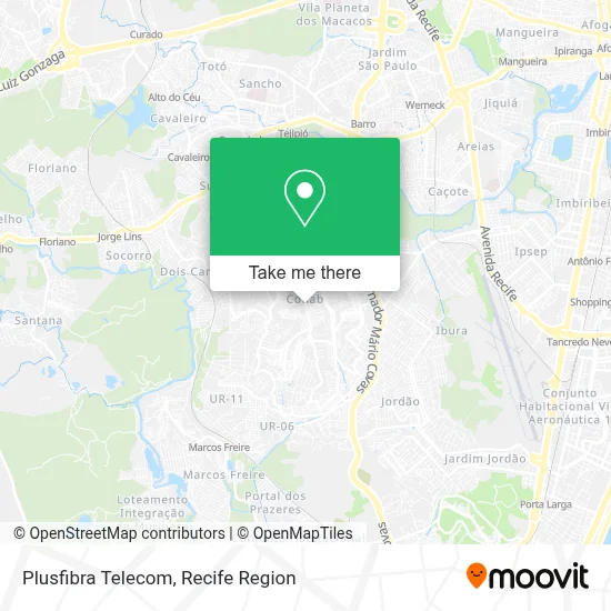 Plusfibra Telecom map