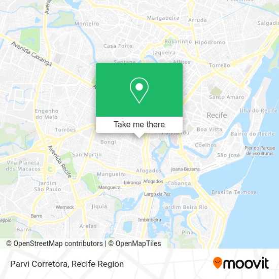 Parvi Corretora map