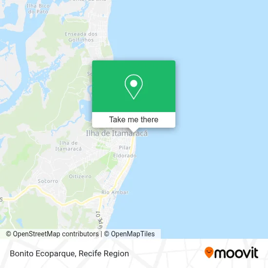 Bonito Ecoparque map