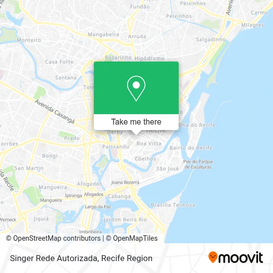 Singer Rede Autorizada map