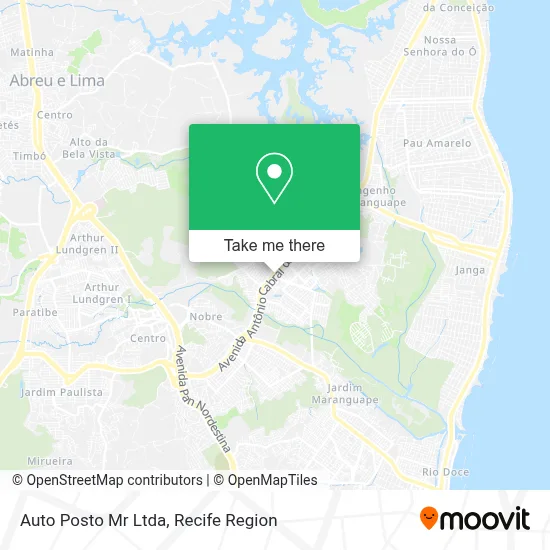 Auto Posto Mr Ltda map