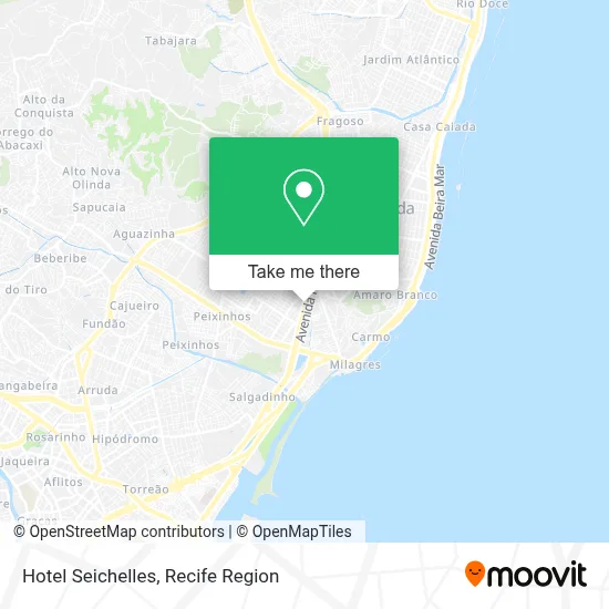 Hotel Seichelles map