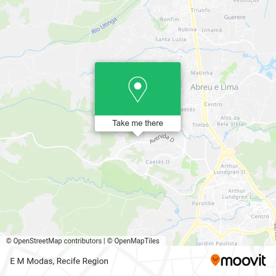 E M Modas map