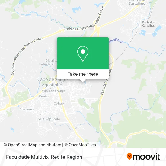 Faculdade Multivix map
