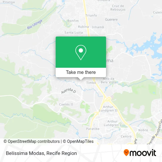 Belíssima Modas map