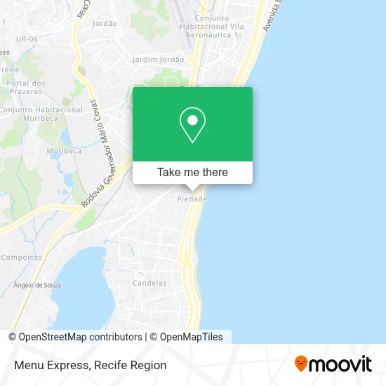 Menu Express map