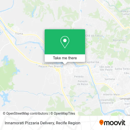 Innamorati Pizzaria Delivery map
