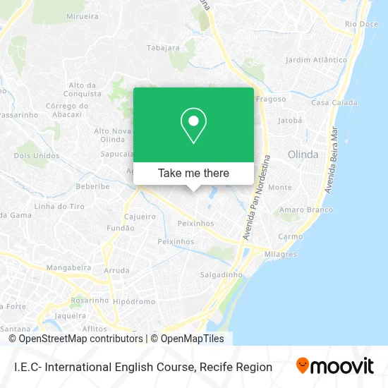I.E.C- International English Course map