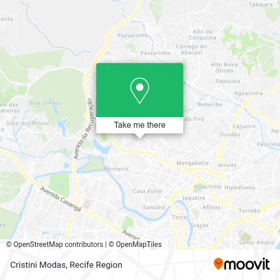 Cristini Modas map