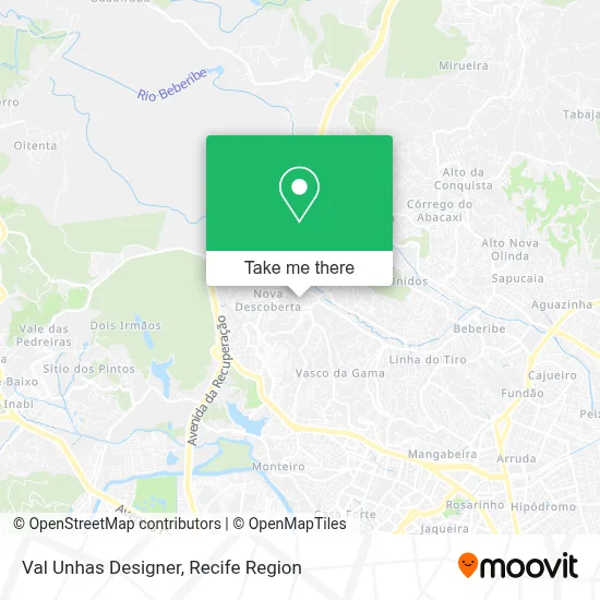 Val Unhas Designer map