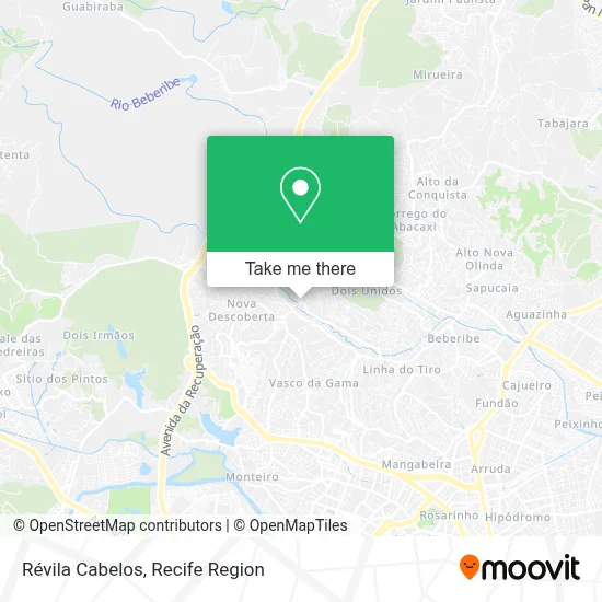 Révila Cabelos map