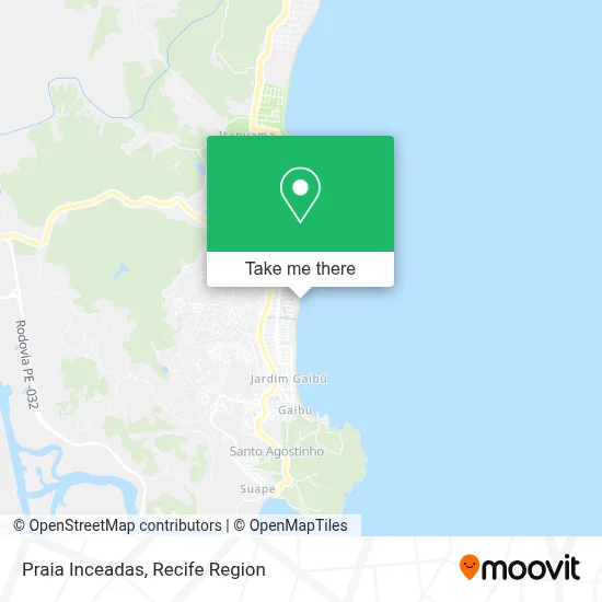 Praia Inceadas map
