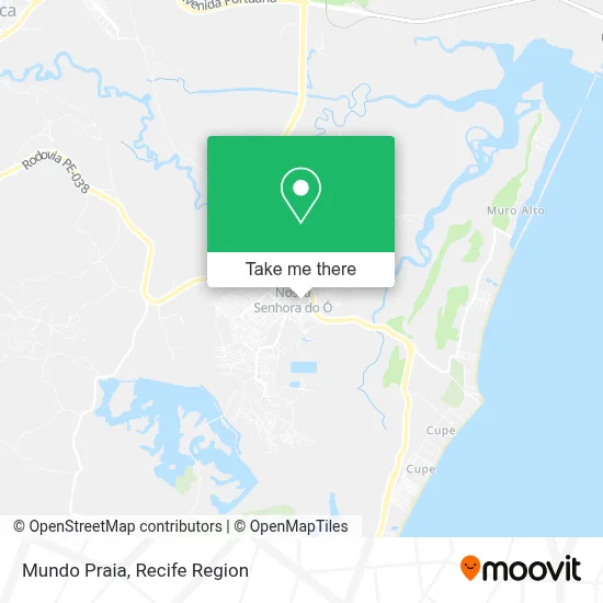 Mundo Praia map