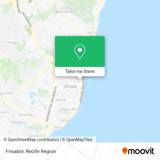 Frisabor map