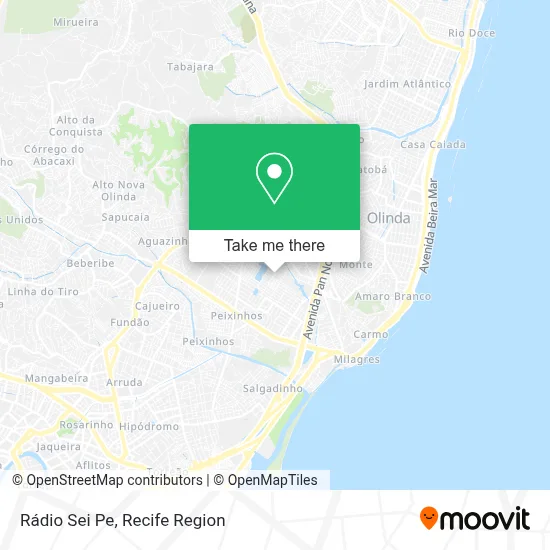 Rádio Sei Pe map