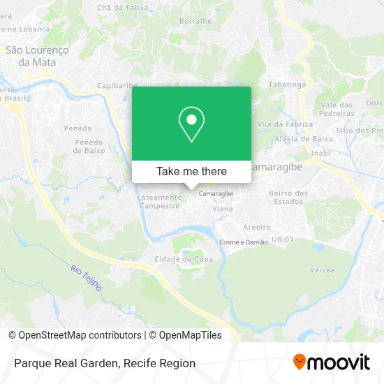 Parque Real Garden map