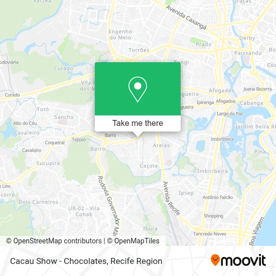 Cacau Show - Chocolates map