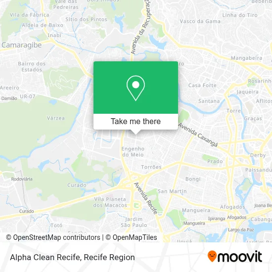 Alpha Clean Recife map