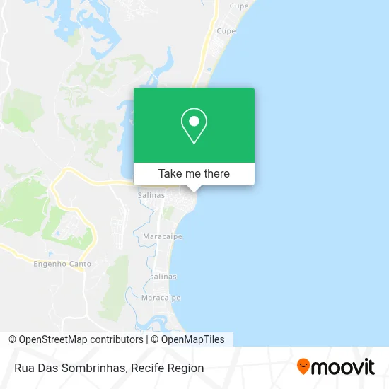 Rua Das Sombrinhas map